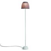 Bover LED-golvlampa Atticus 114, naturvit/beige, stickpropp