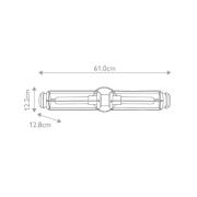 HINKLEY Masthead vägglampa till bad, mässing, 2 lampor, höjd 61 cm