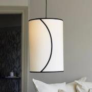 PR Home Hänglampa Ava, Ø 30 cm, ekologisk bomull, krämfärgad