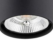 Argon Takspotlight Tubo Ø 12 cm, svart