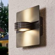 LUTEC Antracitfärgad LED-utomhusvägglampa Split
