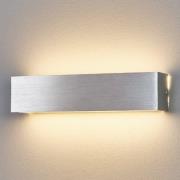 Lindby LED-vägglampa Ranik, 35 cm, aluminiumfärgad, metall