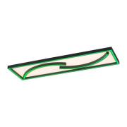 Paul Neuhaus LED-taklampa serpent, dimbar, RGBW, rektangel