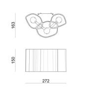 Stilnovo LED-vägglampa Honey 27,2 cm