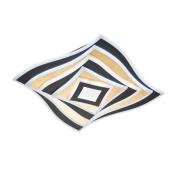 FISCHER & HONSEL Hero LED-taklampa, svart/guld blad, 50 x 50 cm, CCT R...