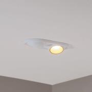 Bega LED inbyggnadsspot Studio Line, vit/mässing, 2 lampor.