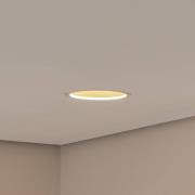Bega LED infälld takspot Studio Line, vit/mässing, gjuten aluminium