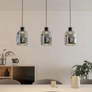 EGLO connect LED-hänglampa Molochio-Z, 3 lampor, svart, klar