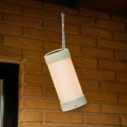 Hübsch LED-bordslampa Camp, sand, glas, järn, IP44