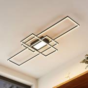 Lindby LED-taklampa Caitlin, antracit, metall, 105cm