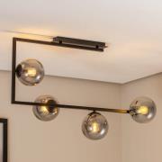 EMIBIG LIGHTING Taklampa Soma, grafit/svart, glas, E14