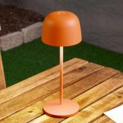 Lindby LED-bordslampa Arietty, orange, dimbar, IP54