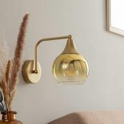 Eko-Light Vägglampa Monte i glas, 1 lampa, guld