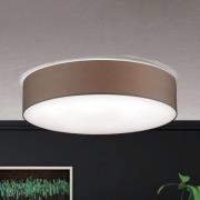 ORION Shade taklampa med textilskärm 80cm, brun