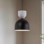 Lamkur Lighting Hänglampa Clementine, svart/vit, 1 lampa, E27