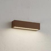 Lucande LED-utomhusvägglampa Lengo, 25 cm, brons, 1 lampa.