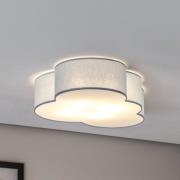 TK Lighting Taklampa Cloud, blå, 63 cm lång, textil, moln, E27