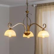 EMIBIG LIGHTING Hänglampa Wivara 3, 3 lampor, guld