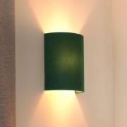 Duolla Vägglampa Semi Circle, sammet, mörkgrön, E27