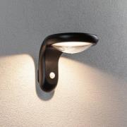 Paulmann LED-utomhusvägglampa Diskola, sensor, antracit
