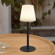 Lindby LED laddningsbar lampa Azalea, vit/brun, 45 cm, CCT, IP44