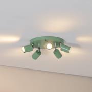 Luminex Takspotlight Fun, ljusgrön, Ø 30 cm, justerbar, GU10