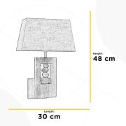 ONLI Miriel vägglampa, textil, trä, E27, 30 x 48 cm