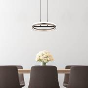 Globo Della LED-hänglampa, Ø 40 cm, mörkgrå, metall