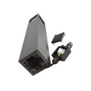 Deko-Light Facado II väglampa, höjd 65 cm, grå/rök, 11 x 11 cm IP65