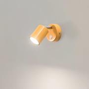 Luminex Fun spotlight till vägg, gul, 14 cm hög, justerbar, GU10