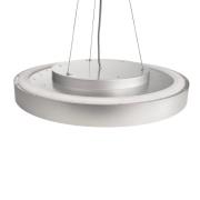 Deko-Light Menkar LED-hänglampa, silverfärgad, Ø 60 cm, CCT, upp/ner