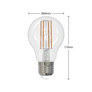 Arcchio LED-filamentlampa E27 8W klar 2.700K dimbar set om 2