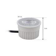 Arcchio LED-modul, GU10, 4,9W, 380lm, vit, 2700K, dimbar