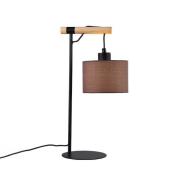 Viokef Bordslampa Rika, höjd 46 cm, grå/svart, tyg/metall