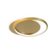 Viokef LED-taklampa Evelyn, guldfärgad, längd 55 cm, metall