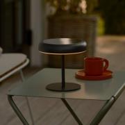 Nordlux LED-bordslampa med solcell och batteri Elmer, svart, metall, I...