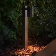 Nordlux Sockellampa Tin 50, svart, aluminium, IP44, GU10