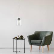 TK Lighting Molly hänglampa, grön, Ø 14 cm, metall/glas