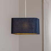 Maco Design Kwadro hänglampa, mörkblå, 40 x 40 cm, velourväv