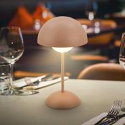 Briloner LED-bordslampa Kugle, brun, metall, IP44, dimbar