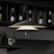 Karman LED-hänglampa ASSO, svart, metall, Ø 42 cm