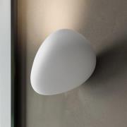 Karman LED-utomhusvägglampa Flò vit 16 x 12 cm konstharts IP55
