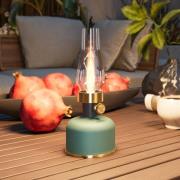 Calex LED-bordslampa med batteri Lavinio, grön, dimbar