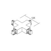 Ivela X-koppling LKM DALI, vit, 3-fas, plast