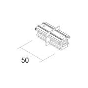 Ivela Längsförbindare SQUARE 48 V, svart, strömavskiljare