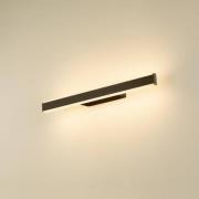 SLV LED-badrumsvägglampa One Linear, 52 cm, svart, CCT
