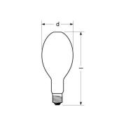 RADIUM metallhalogenidlampa E40 430 W HRI-E NSC/S/F Ra92