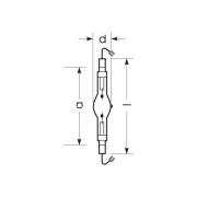 RADIUM metallhalogenidlampa K12s 1950W HRI-TS D/S klar