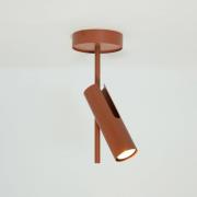 SIGMA Takspotlight Leda 1, tegelröd, 1 lampa, höjd 34 cm
