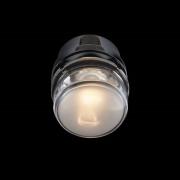 Oluce LED-vägglampa Fresnel, kromfärgad, aluminium, glas, 2 700 K